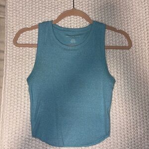 NWOT American Eagle Heathered Blue Ribbed Tank Top